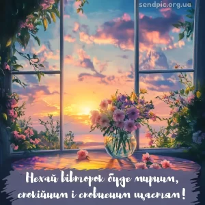 Картинка доброго ранку вівторка № 17