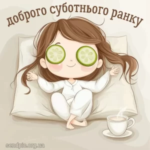 Картинка доброго ранку суботи № 12