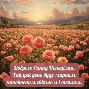 Картинка доброго ранку понеділка № 13